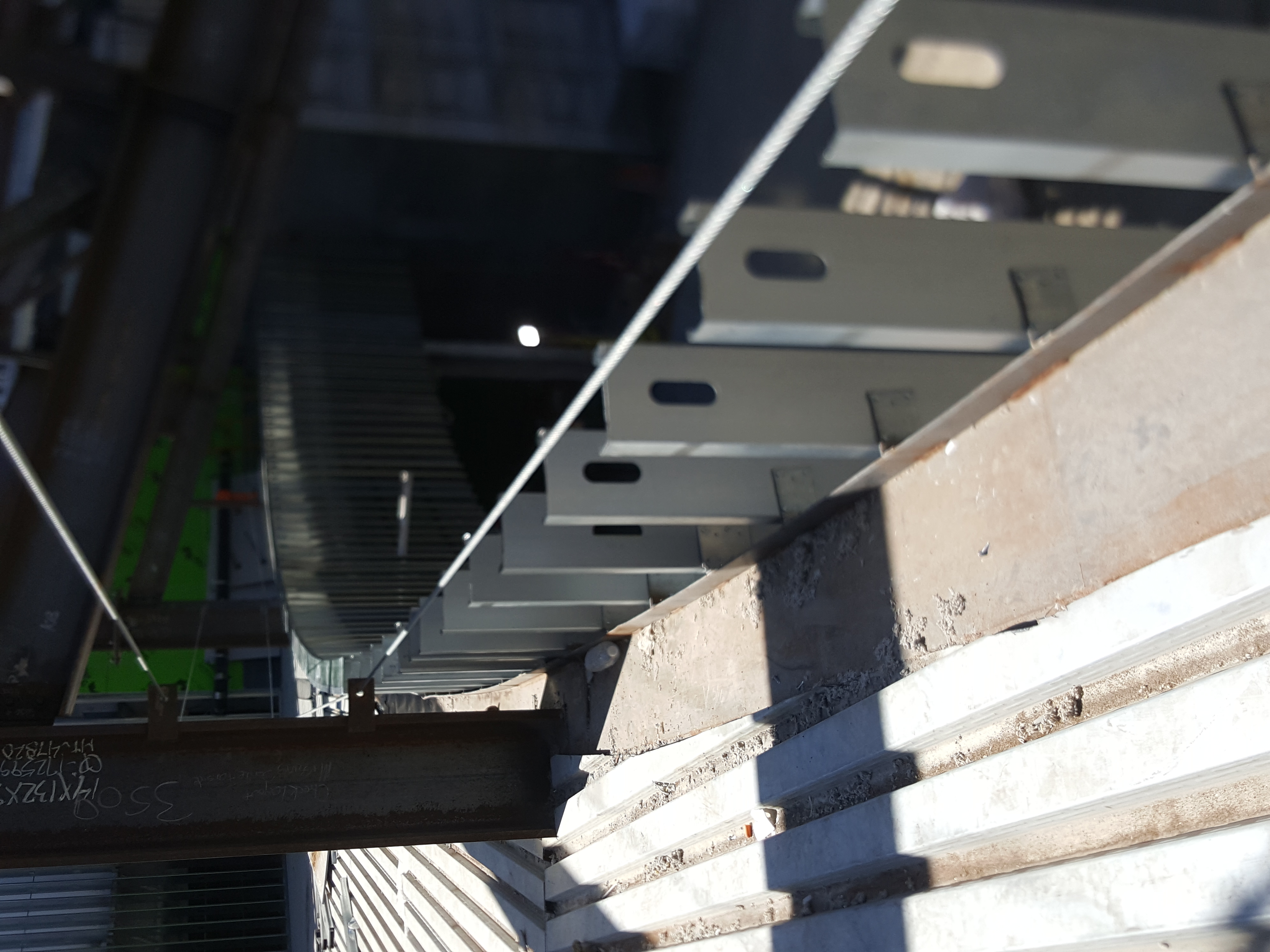 Our construction team at work on a commercial framing project